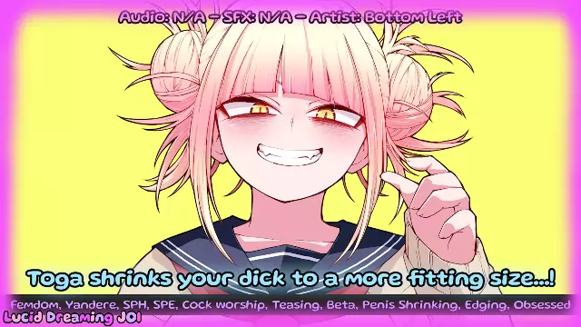 Toga shrinks your dick to a more fitting size! (PUBLIC COMMISSION) (SPH,  SPE, yandere, penis shrinking, beta) - The joi Database