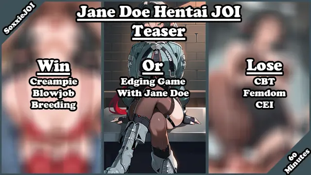 [Teaser] Win or Lose, You’ll Enjoy Your Time with Jane Doe! (Zenless Zone Zero) [Femdom, Edging, Teasing, CFNM, Punishment for Failing, Rewarded for Not Failing, Light CBT]